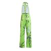 Frauen Sommer Backless Sexy Coconut Tree Print Neunte Hosen Halter Elastische Strampler Overall