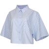As W Nsw Offln Wvn Ppln Sports Casual Short Sleeve Shirt Women Tops II4229-435