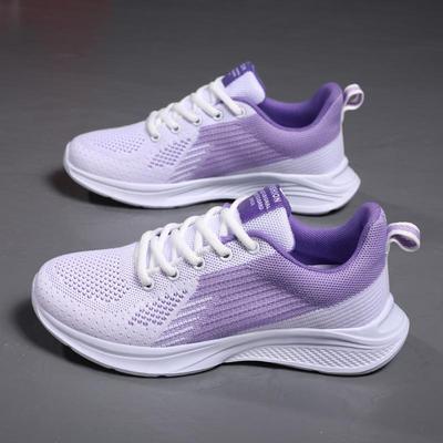 Women's Breathable Mesh Running Shoes - Lightweight, Non-Slip, Soft Sole, Flat Heel, Perfect for Spring & Autumn Casual Wear.