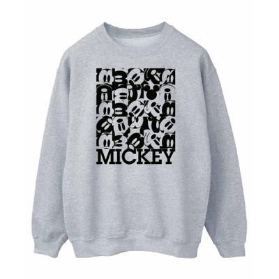 Mens Mickey Mouse Grid Sweatshirt