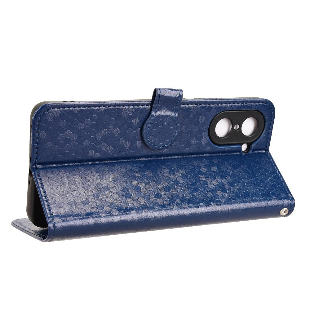For OnePlus Nord CE5 5G/Ace 5 Racing 5G Wallet Case Dot Pattern Imprint PU Leather Phone Cover with Wrist Strap