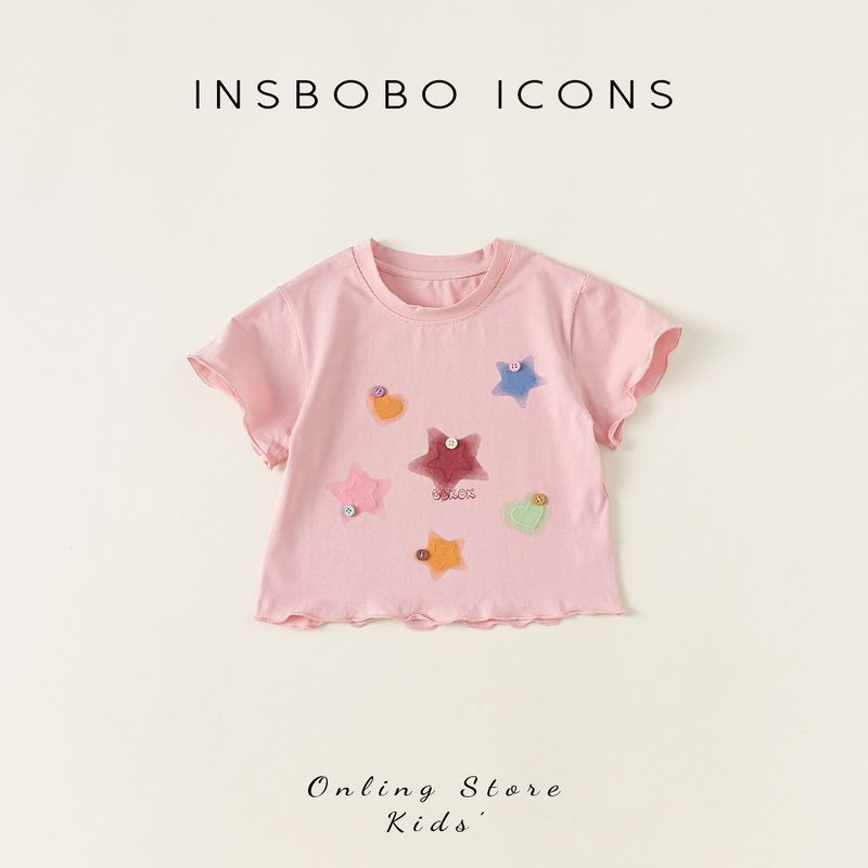 Модная детская юбка Insbobo с оборками Pink T-Shirt 130