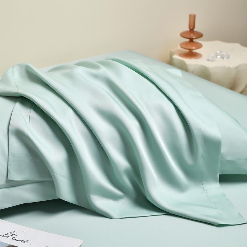 Class A 100 Tencel Pillowcases Ice Silk Cool Pillowcases 48X74 Silk Pillowcases