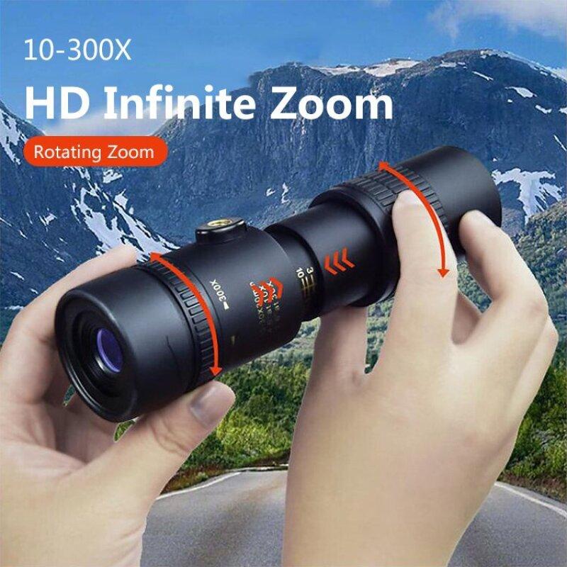 Portable Metal Monocular Telescopic Zoom HD Continuous Zoom Binoculars Spectacles