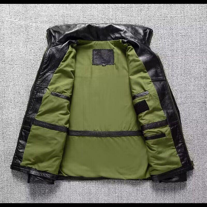 Pure First-layer Soft Cowhide Leather Jacket
