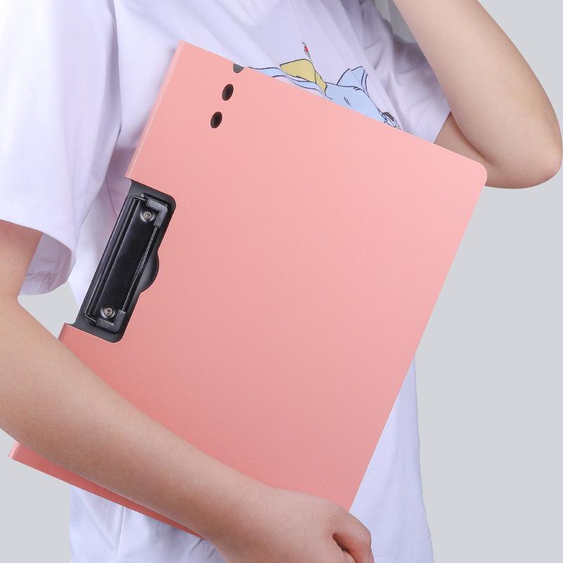1Pc A4 File Folder With Cover - Document Organizer Clipboard For Business & School, Office Stationery Supplies, Paper Holder