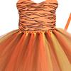 Tiger Tutu Dress Animals Cosplay Costume Headband Tutu Skirt Tail Bow Set Accessories Kids Children Girl Party Dress Up