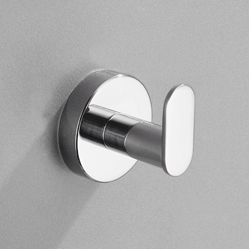 Black 304 Stainless Steel No-Drill Coat & Hat Hook for Bathroom or Entrance