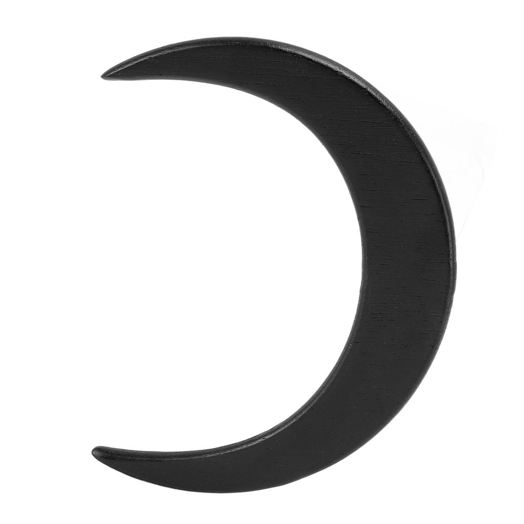 Moon Hair Fork Wooden Moon Hairpin Stylish All Matching Carved Hair Stick Exquisite Decorative Hair Clip for Daily Party Camping L Size