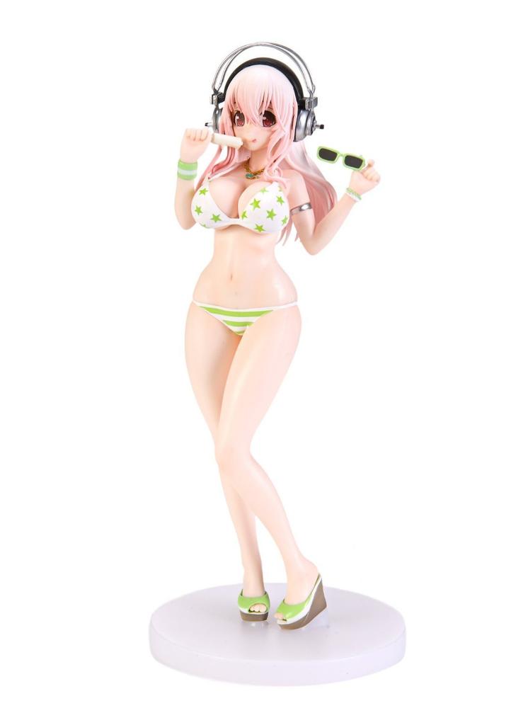 Super Sonico Summer Beach Figure Colorful Macaron Ver. Muscat Macaron