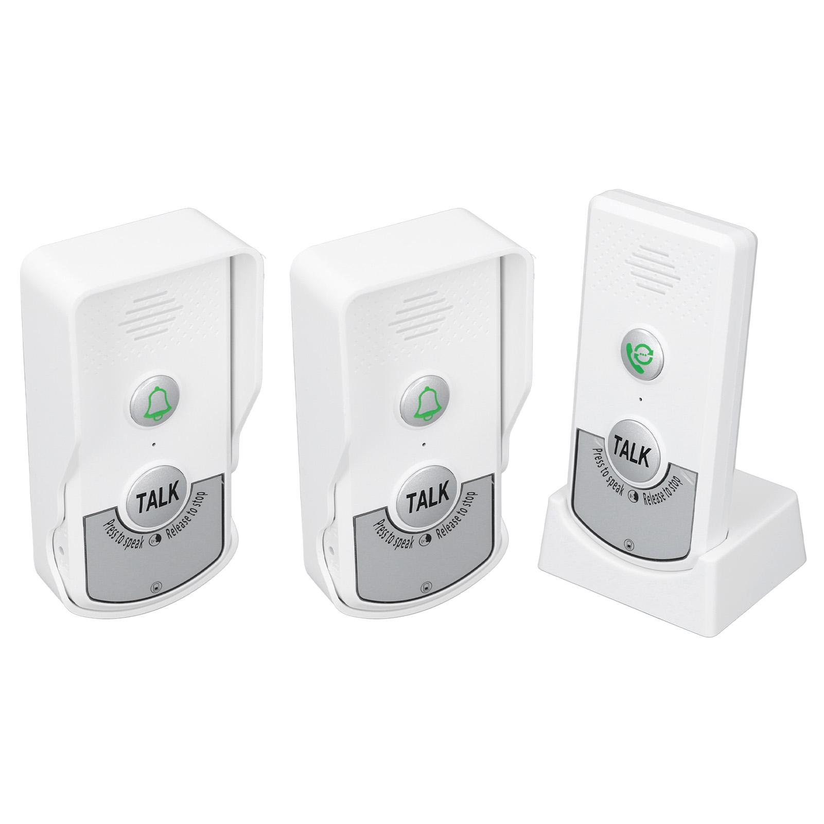 

Wireless Voice Intercom Doorbell 410 To 490MHz IP54 Waterproof 1000m Distance Home Doorbell Intercom Kit
