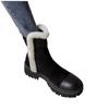 fashion Faux Suede Chunky Platform Ankle Boots for Women Non Slip Thick Plush Winter Boots Woman Warm Non Slip Cotton Padded Shoes Mujer