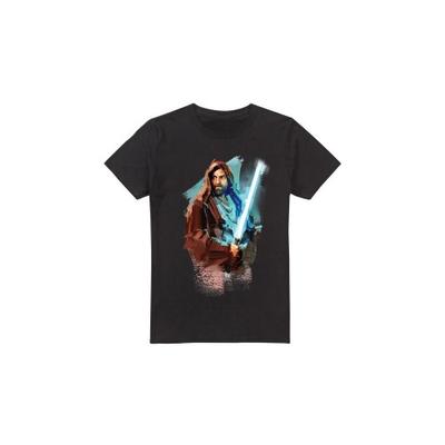 Camiseta masculina pintada Obi Wan Kenobi