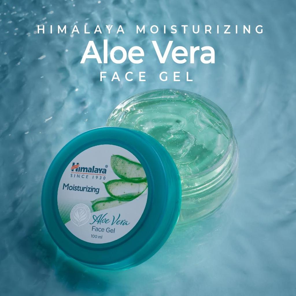 Pure Aloe Vera Moisturizing Face Cream Gel 100ml | Vitamin C | Non Sticky Water-Light Gel for Soft Supple Skin | For Dry Skin