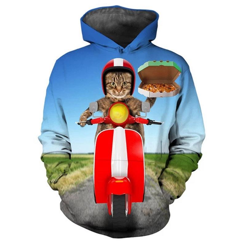 

Sweat-shirt à capuche pour hommes, chat mignon, graphique Animal imprimé en 3D, Hip Hop, Streetwear, pulls surdimensionnés, hauts, vêtements masculins 6XL
