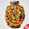 Men's Clothing 3D Printed Funny Food Pizza Hoodie Men's Streetwear Men's Oversized Hoodie Pullover Men's Autumn Hoodie