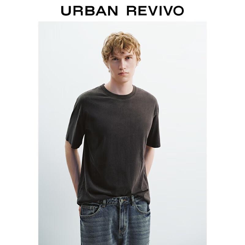 UR 2025 Fall Men s Simple Casual Cotton Crew Neck Short Sleeve T-Shirt S