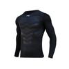 Li-Ning Solid Color Logo Print Training Quick-Dry Long Sleeve Compression Fitness Shirt Men tops YUDV011-1