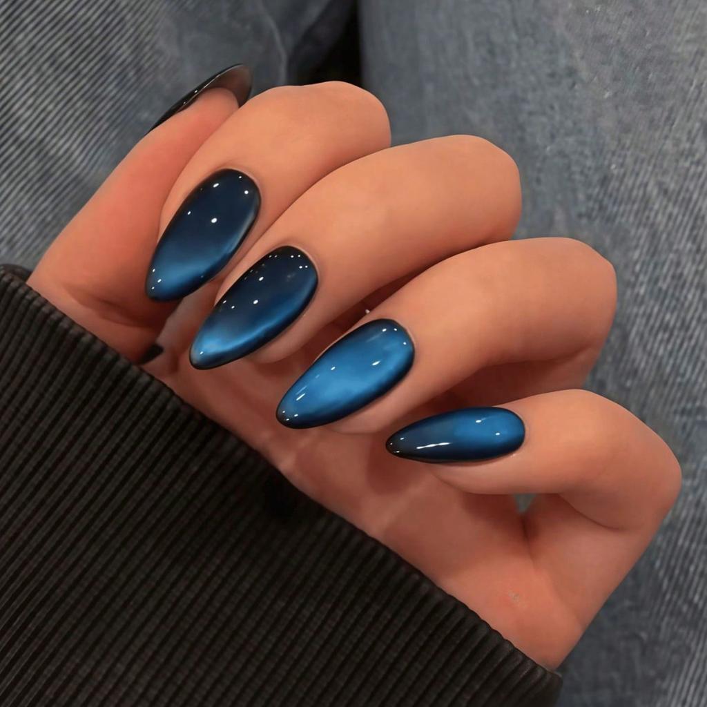 French Tip Press On Nails Long Coffin False Nails Press On Acrylic Glue On Nails Full Cover False Nails Wearable Fake Nails Set