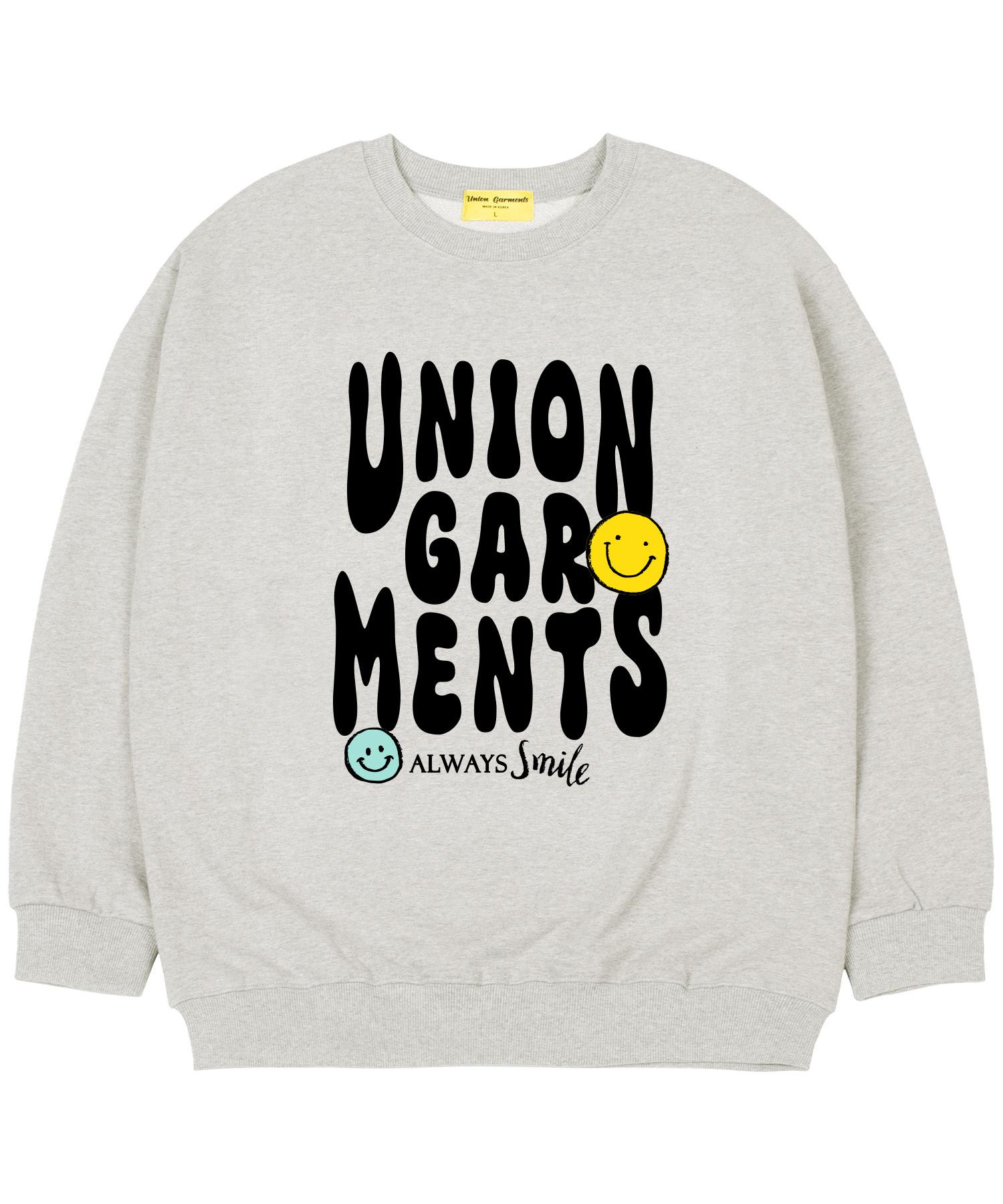 Union Garments [На флисе] Smile Garments Свободная толстовка Овсяный M