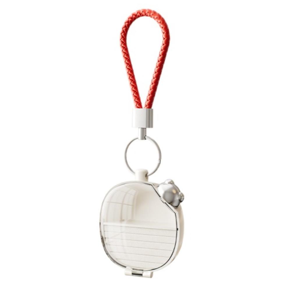 

Mini Transparent Storage Box Pendant with Dividers Multi-function Organizer Box Plastic Ring Storage Case for Rings