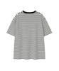 WACKY WILLY Kiki Wappen Striped Short Sleeve T-Shirt Black