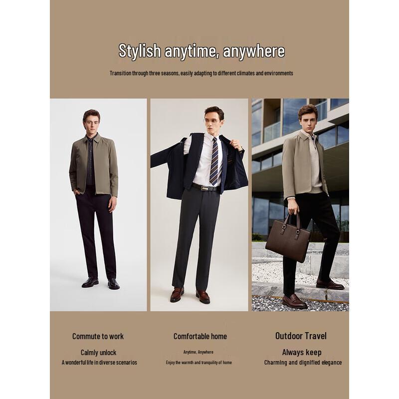 Yageer Men's Detachable Liner Business Jacket