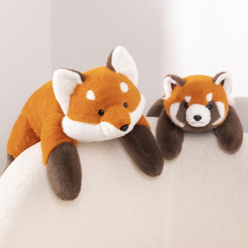Weiches niedliches Waschbär Plüschtier Fuchs Puppe niedliche kleine Panda Puppe Kinder Mädchen Geschenk Kissen Puppe