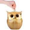 Piggy Bank For Money Saving Box Safe Coin Bank Adults Kids Candy Machine Gold Resin Owl Statues Ornaments Sculptures Table Desk