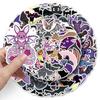50pcs Halloween Bat Cartoon Graffiti Stickers: Waterproof DIY Phone Case & Luggage Decor