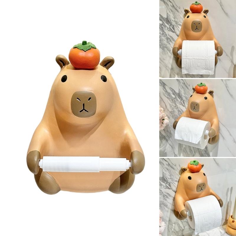 Cute Capybara Shape Tissue Dispenser Elegant Capybara Tissue Container Paper Stand Rack Great For Modern Interiors