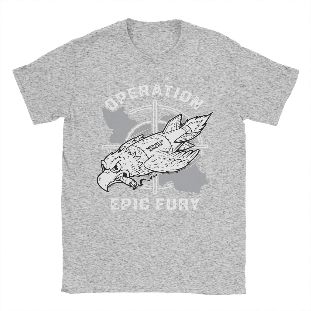 FAFO Operation Epic Fury TShirt Harajuku T Shirts Short Sleeve Y2K Basic Tops Beach 100 Cotton Oversize Top Tees