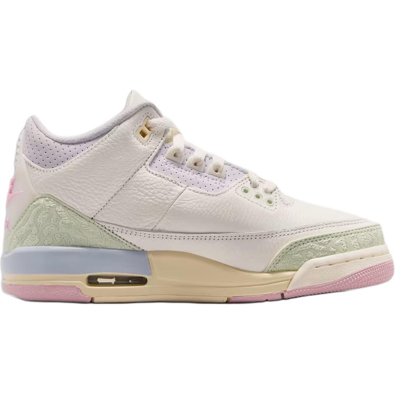 Air Jordan 3 Retro GS Spring Is In The Air Kindersneaker Weiß Sail Aura-Jade-Aura-Iris-Whisper IF4758-100