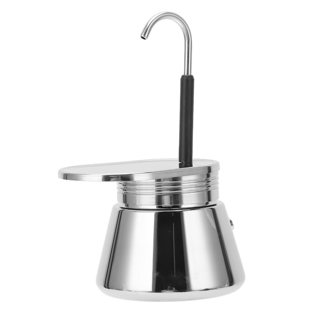 Edelstahl Mokka Kaffeekanne Handaufguss Herdplatten Espresso Maker Für Zuhause Büro