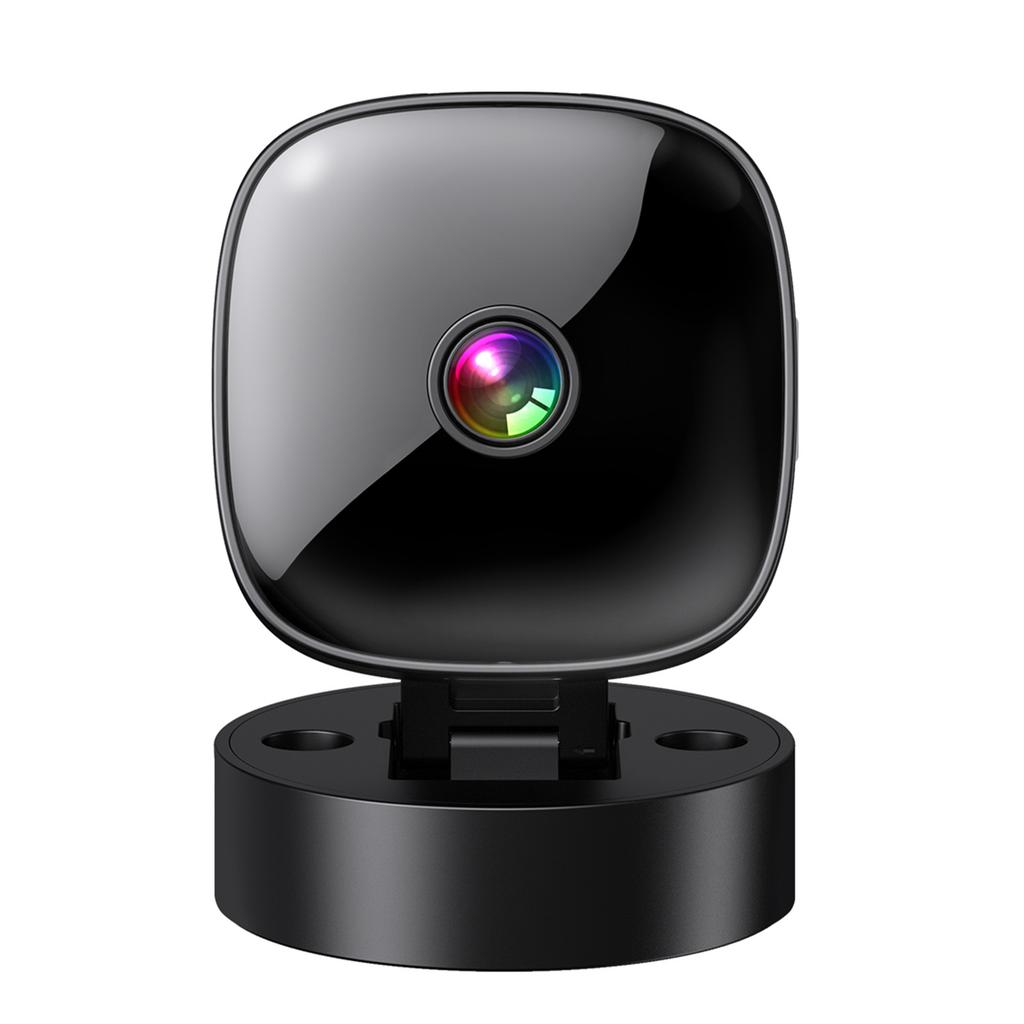 Compact WiFi Camera with Night Vision, Smart Home Security Camera, 360 degrees Rotation, Rechargeable Battery, Motion