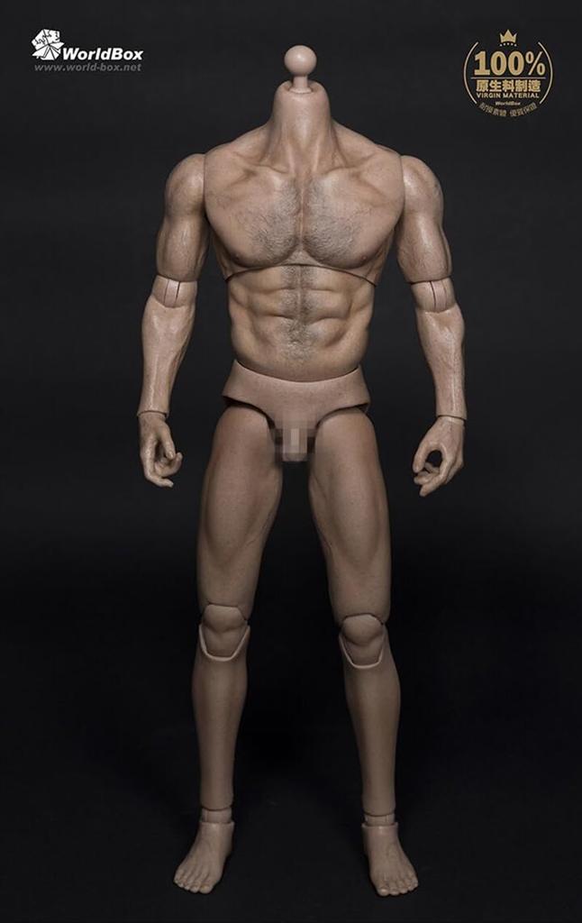 WorldBox AT012 Munage Man Scale Action Figure with Menstrual Parts and Clothes Not [TOYBARJAPAN] 1/6 (Head Included)