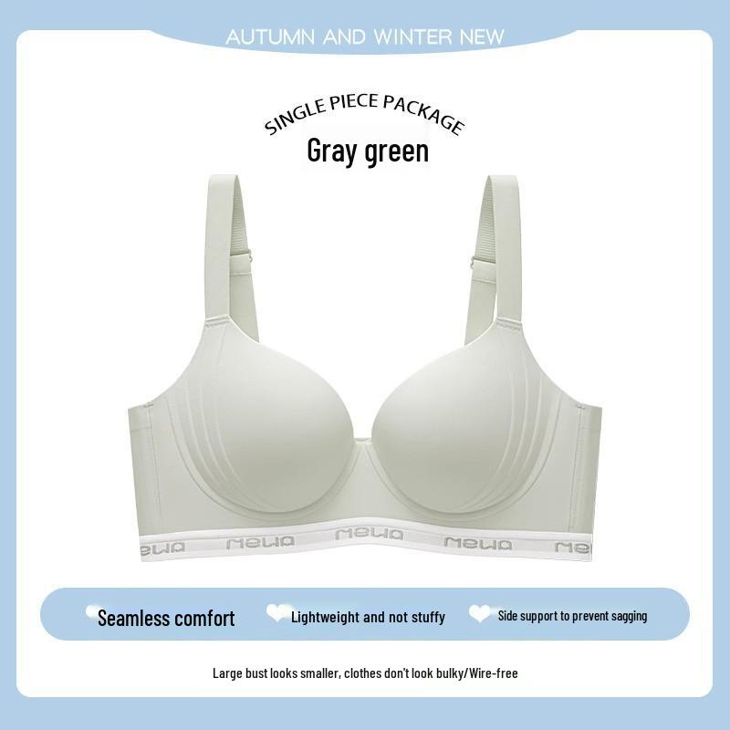 Women's Seamless Summer Underwear: Thin, Adjustable, Anti-Sagging Sports Bra for All Bust Sizes