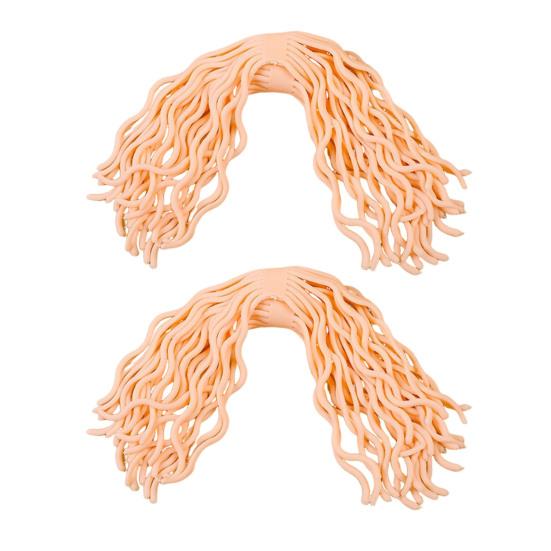 

2 шт. Игрушка-антистресс в виде лапши, мягкая эластичная веревка из ТПР, непоседа, для детей, подростков, взрослых, портативная, для декомпрессии, имитация спагетти, тянущаяся сенсорная игрушка оранжевый