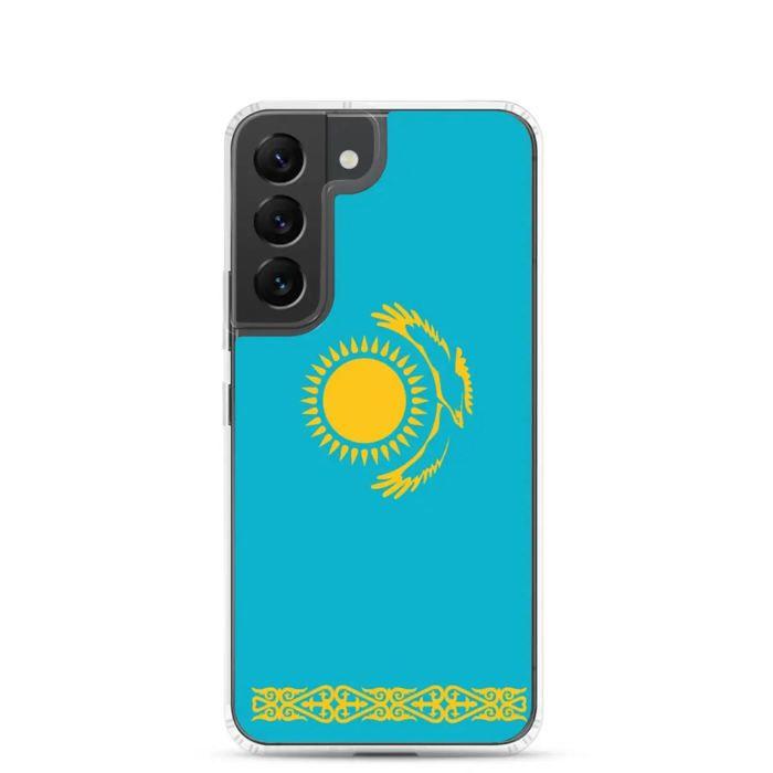 Handyhülle – Samsung – Galaxy S22 Ultra – Drapeau Kazakhstan – Single – Mehrfarbig
