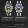 Original Design Diamond Constellation Rotating Dial Stainless Steel Luxury Men's Automatic Mechanical Watch