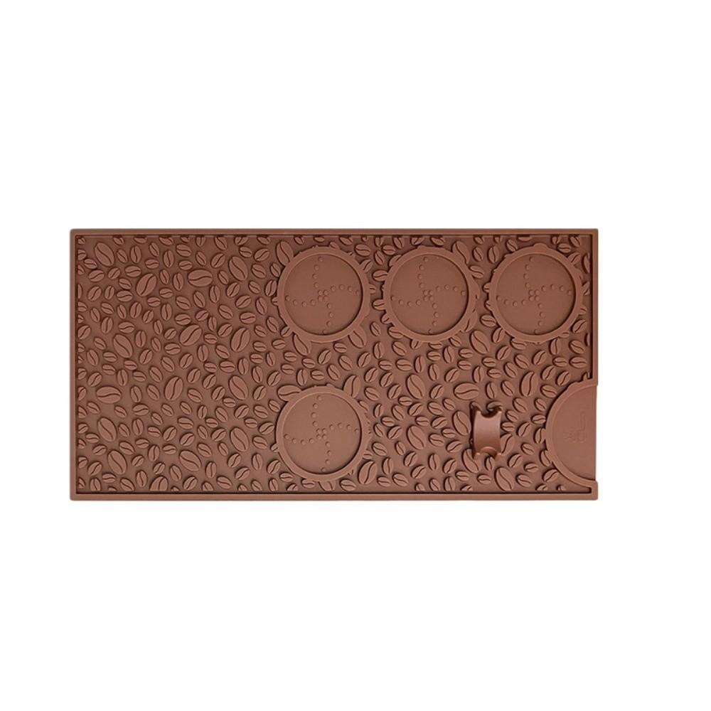 Silicone Coffee Bean Mat Thermal Insulation Waterproof Drainage Mat Coffee Accessories Non-slip Bar Counter Mat Coffee Bar