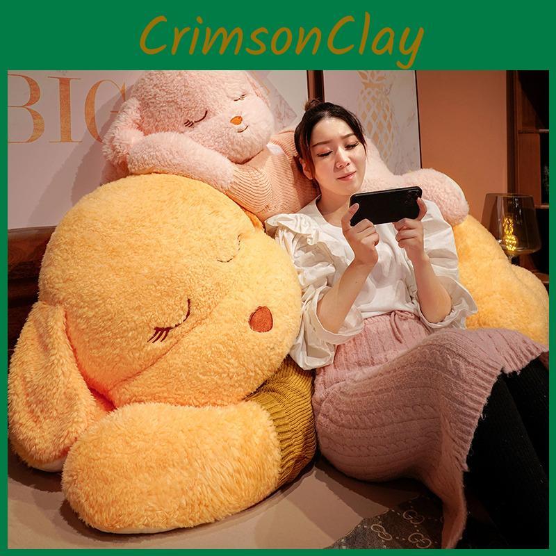 Dog Lying Sweater Plush Toy Cartoon Stuffed Animal Doll Back Cushion Decoration