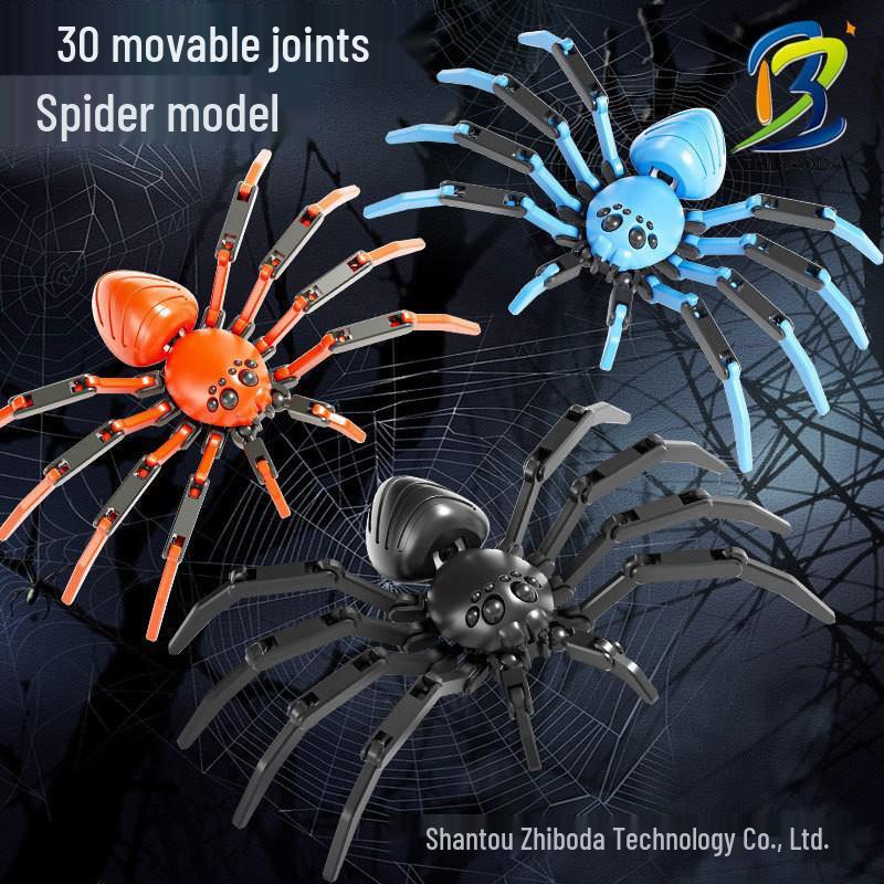 

Cross-Border Spider Joint Movable Kids Creative Toy Ornament Figurine