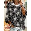 Women's Plus-Size Hooded Sweatshirt, Elegant Comfortable Simple Pattern Print,Fashionable and Versatile