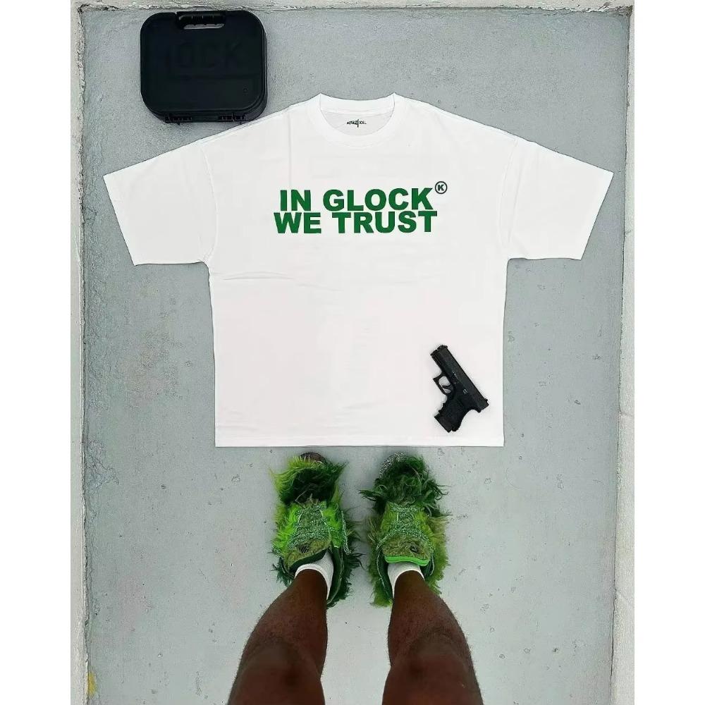 2024 Summer Street Vintage Alphabet Print Pure Cotton Loose Short Sleeve Men Y2k Goth Harajuku Fashion Loose Personality T-shirt