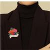 5 Styles Women Pretty Flower Theme Enamel Brooches Just One More Chapter Phenomenal Woman Witches Brew Paper Cranes Golden Pins