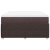 Exclusive House - Slatted Bed Base with Mattress Dark Brown 140x190 Cm