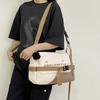 Stylish Canvas Messenger Bag Unisex Trendy Crossbody For Daily Use With Soft Polyester Material And Cozy Medium Size