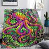 Corrosive marine organisms Print Flannel Blanket,High quality Comfortable for All Seasons,Home Decor,Warmth and Comfort,Perfect for Christmas Gifts