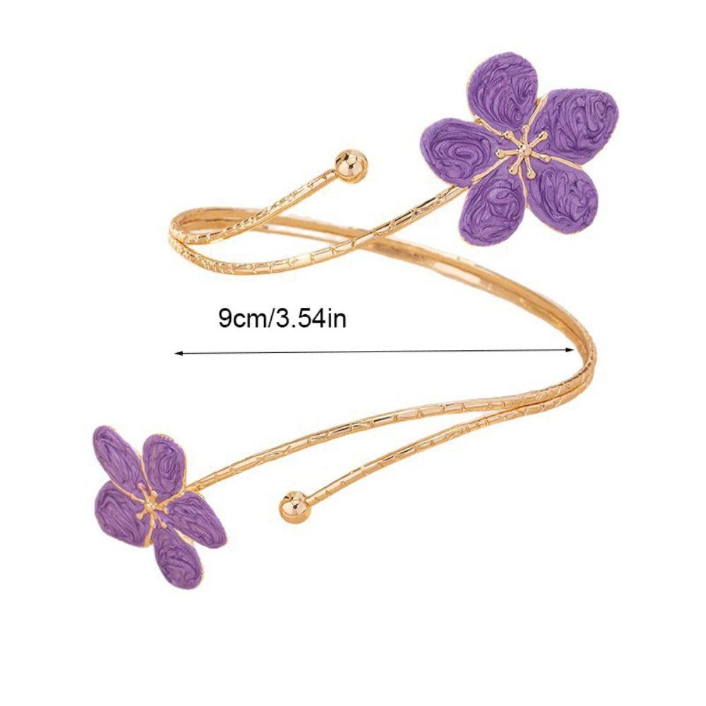 Buntes offenes Armreif Drip Oil Armband Feenblumen Armband Mädchen